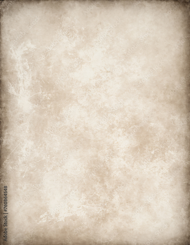 Fototapeta premium Antique worn paper texture with mellow beige tint.