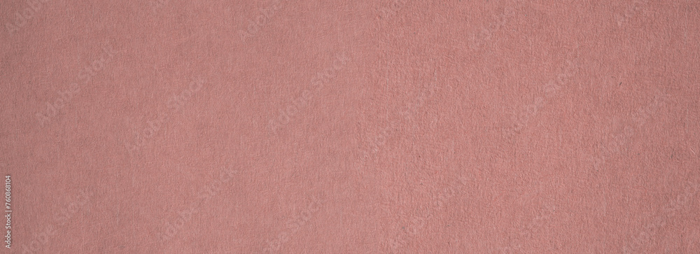 Fototapeta premium Pink beige canvas paper grain texture horizonta long background.