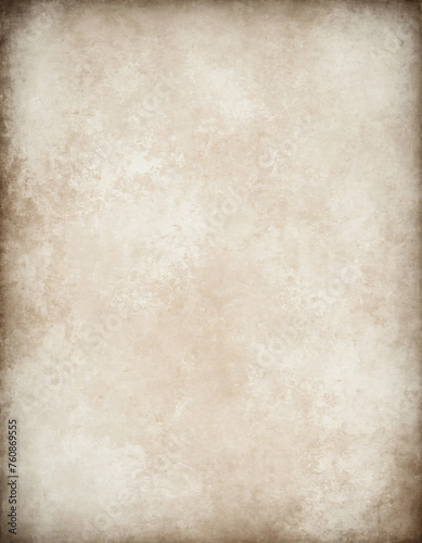Old faded paper background in dusty beige hue.