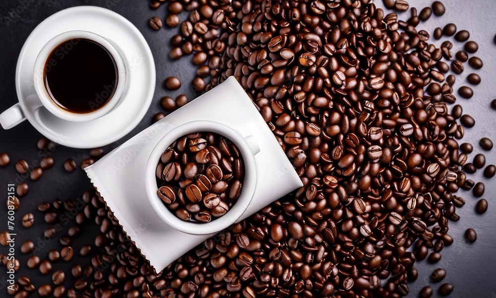cup coffee beans, hot coffee, espresso coffee cup with beans, coffee bean background cup coffee beans, hot coffee, espresso coffee cup with beans, coffee bean background