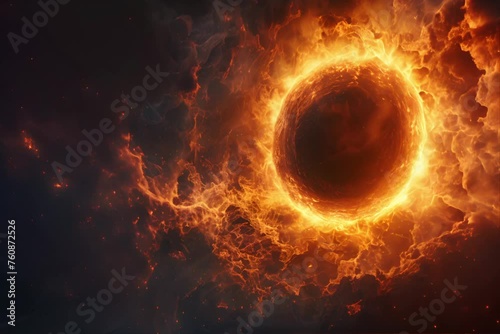 Ring of Fire Visible in Image photo