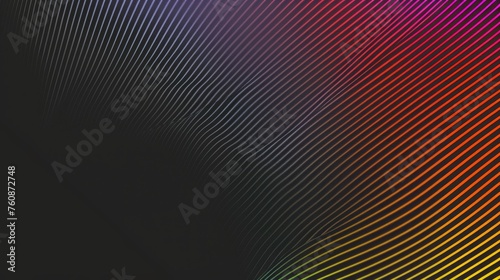 gradient color lines, black background, copy space, 16:9