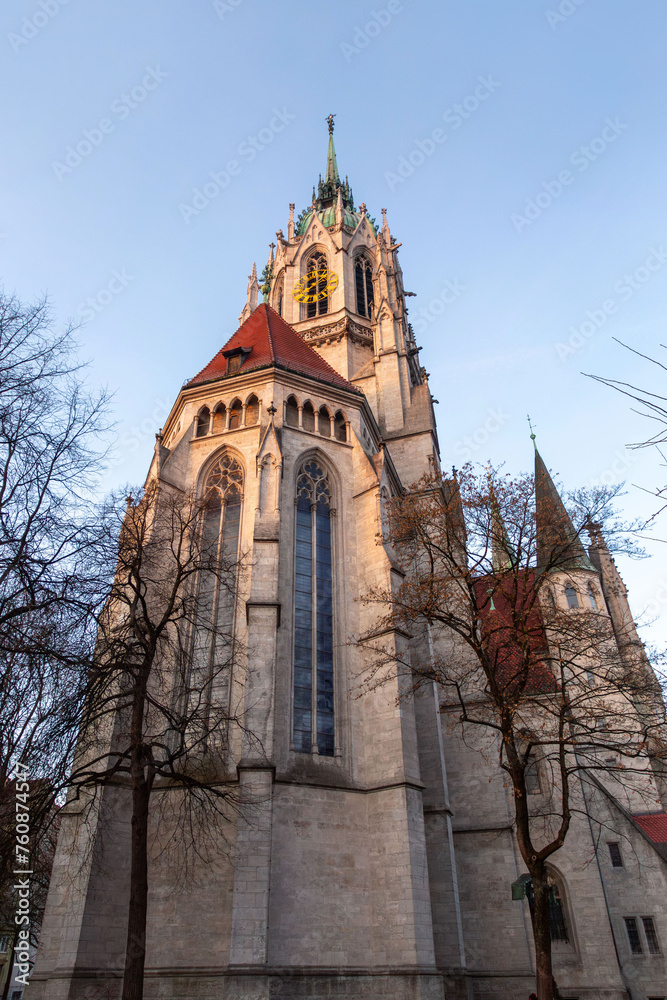 Fototapeta premium St. Paul's Cathedral in Munich, Germany