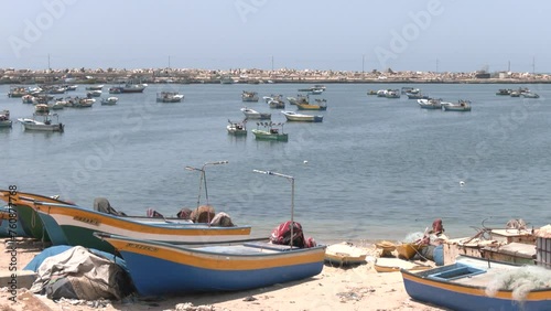 Palestinians flocked to the beach in Gaza