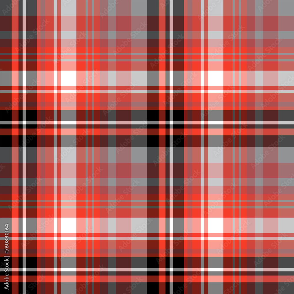 Seamless pattern in comfortable black, red, white and gray colors for plaid, fabric, textile, clothes, tablecloth and other things. Vector image. Seamless pattern in comfortable black, red, white and gray colors for plaid, fabric, textile, clothes, tablecloth and other things. Vector image.