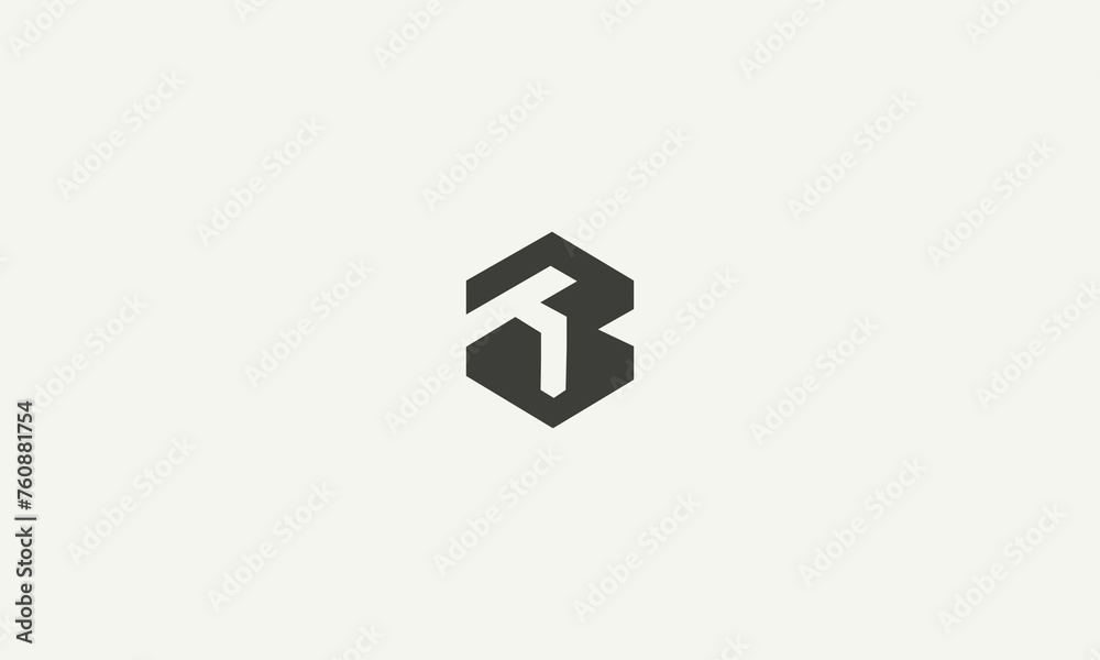 BT initials monogram simple logo design vector illustration BT initials monogram simple logo design vector illustration