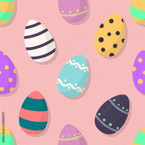 Easter eggs. Seamless pattern. Vector illustration