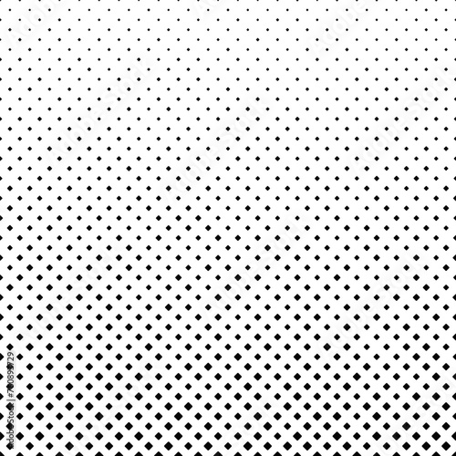 Random geometrical abstract diagonal square pattern background - monochrome vector design