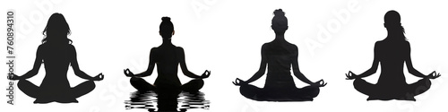 Mindfulness-based stress reduction Hyperrealistic Highly Detailed Isolated On Transparent Background Png File