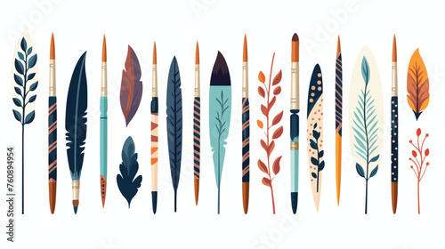 Art Brushes Utilize art brushes to add decorative e