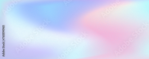 Abstract background featuring a holographic blur with a color gradient.Vector grain noise texture, and watercolor blend.Neon iridescent colors creating a smooth gradation effect. photo