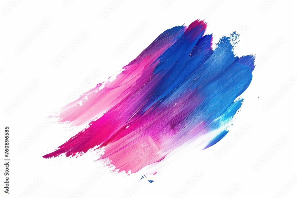 colorful smudge paint isolated on solid white background