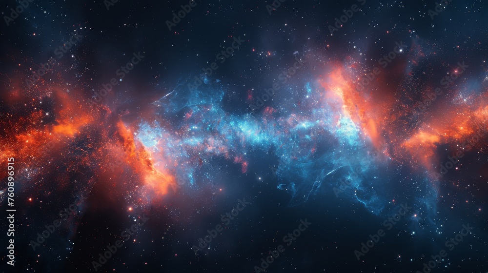 Naklejka premium Star-Filled Space