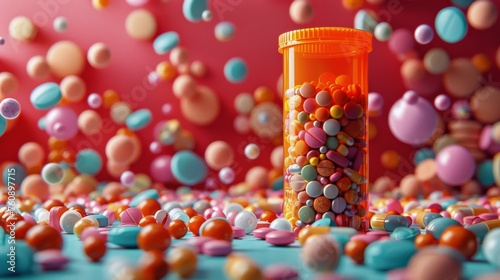 Bottle of Pills on Floor
