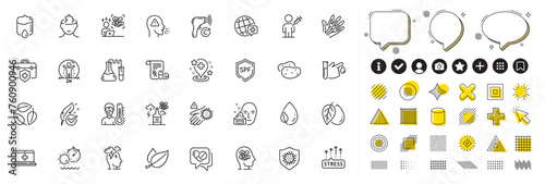 Set of World medicine, Medical drugs and Medical insurance line icons for web app. Design elements, Social media icons. Mint leaves, Alcohol addiction, Blood donation icons. Vector