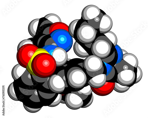 Sparsentan drug molecule photo