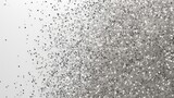Sparkling White Confetti on Bright Glittery Surface