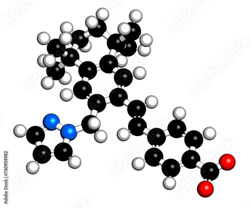 Palovarotene drug molecule.