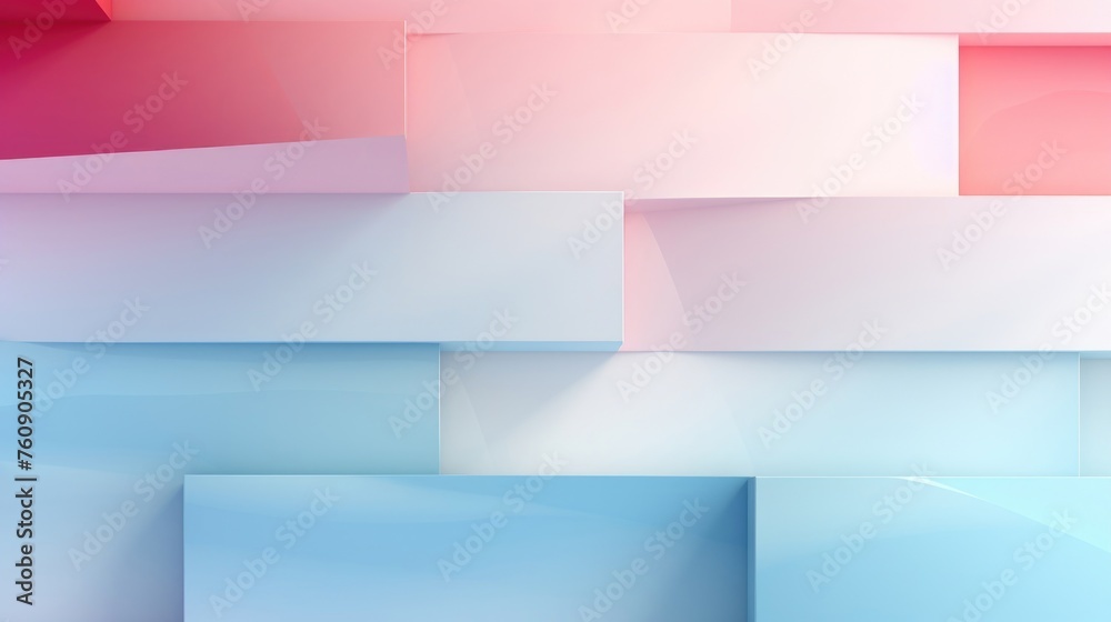 Obraz premium Smooth Gradient Cubes Background