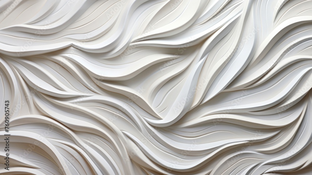 Curved Relief Pattern on Creamy White Surface Curved Relief Pattern on Creamy White Surface