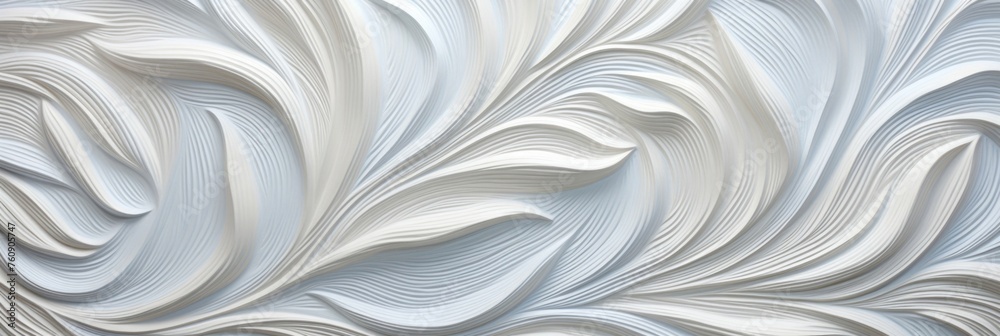 Curved Relief Pattern on Creamy White Surface Curved Relief Pattern on Creamy White Surface