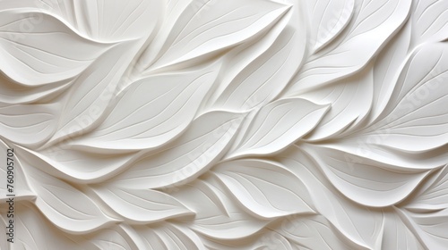 White Clay Sculpted Waves Textured Background