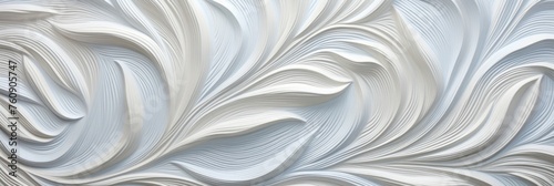 Curved Relief Pattern on Creamy White Surface