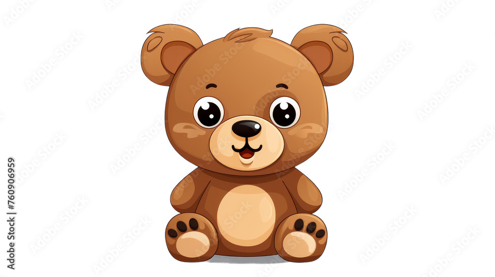 Brown teddy bear sitting peacefully on white floor Brown teddy bear sitting peacefully on white floor