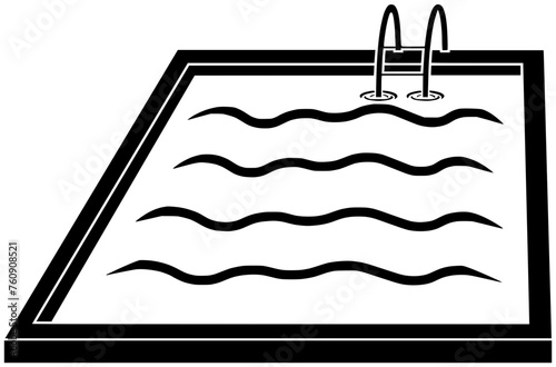 pool illustration water silhouette summer logo swimming icon blue outline vacation resort holiday hotel swim swimming pool pool wet cool shape cool poolside surface for vector graphic background