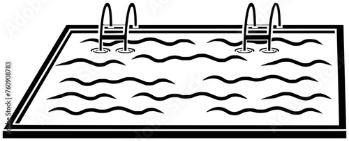 pool illustration water silhouette summer logo swimming icon blue outline vacation resort holiday hotel swim swimming pool pool wet cool shape cool poolside surface for vector graphic background