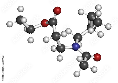 Ethyl butylacetylaminopropionate (IR3535) insect repellent molecule.