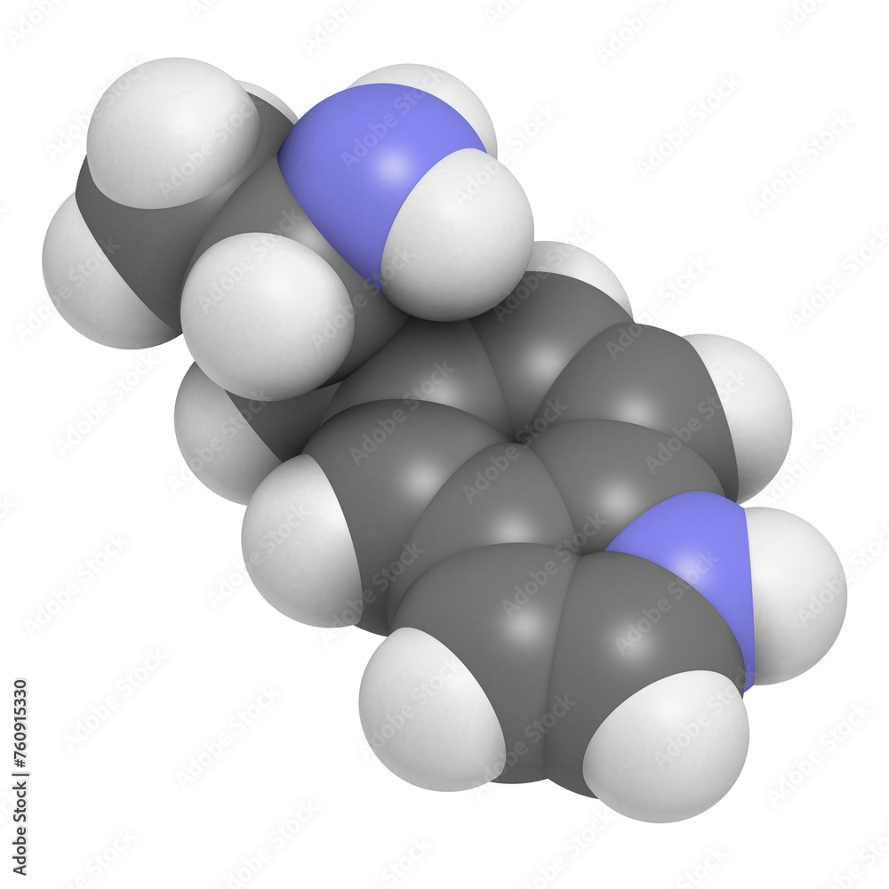 5-IT designer drug molecule. 5-IT designer drug molecule.