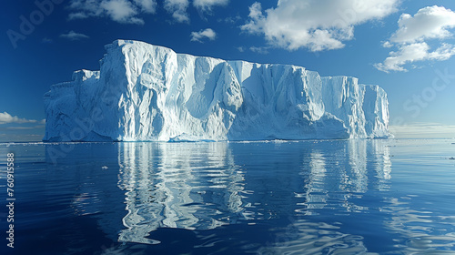 Iceberg Vista: Glacial Beauty in Stark Symmetry