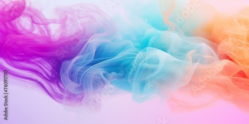 Colorful Smoke Drifting in Air © we360designs