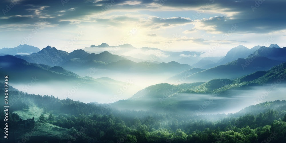 Misty Mountain Morning