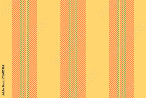 No people vector seamless texture, decorating textile stripe lines. Hanukkah vertical pattern background fabric in amber and coral colors.