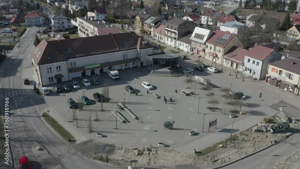 Beautiful Market Place Square Tarnogrod Aerial View Poland Beautiful Market Place Square Tarnogrod Aerial View Poland