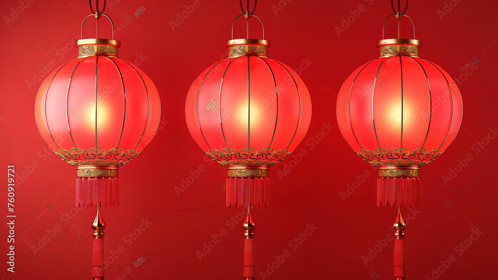 Elements in the new year red lanterns. Elements in the new year red lanterns.