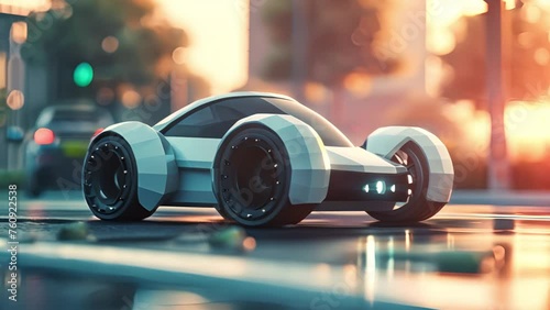 未来型の自動車,Generative AI  photo