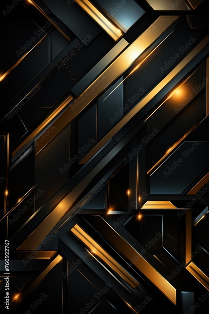 Elegant Black and Gold Abstract Design Elegant Black and Gold Abstract Design