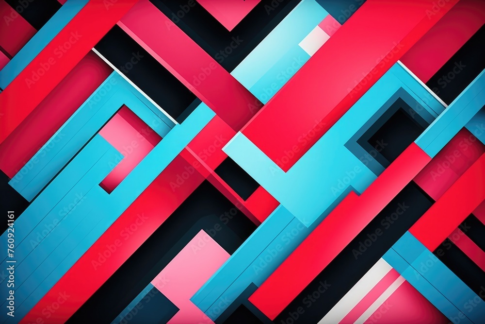 Vibrant Geometric Abstract Background with Pink and Blue Shapes Vibrant Geometric Abstract Background with Pink and Blue Shapes