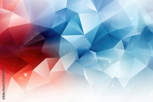 Abstract Polygonal Background in Warm Tones