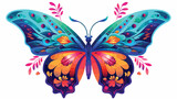 Enchanting butterfly with intricate wing patterns i