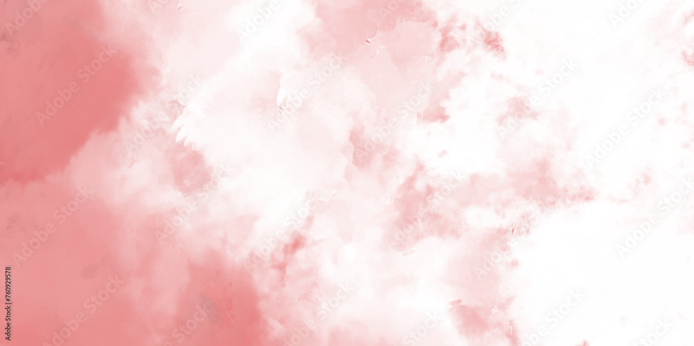 Abstract pink roses watercolor background. Pink white grunge texture. Pink white soft cloud background.