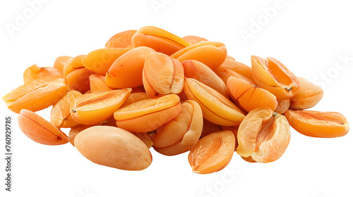 apricot kernel isolated on white background 
