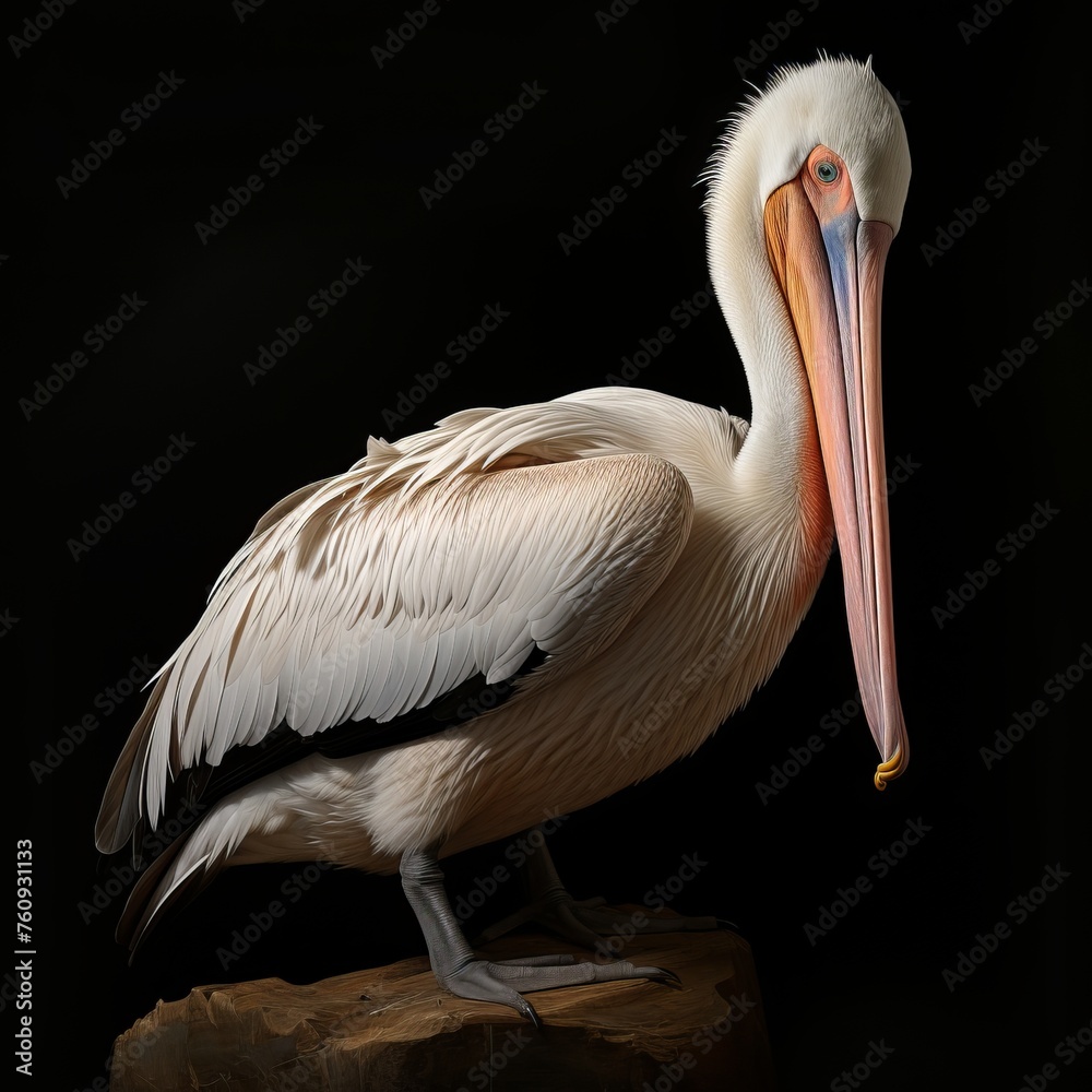 Great White Pelican, Pelecanus onocrotalus Great White Pelican, Pelecanus onocrotalus
