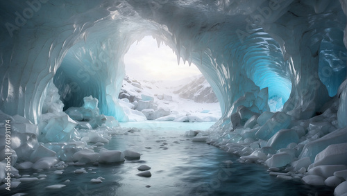the beauty of the ice cave