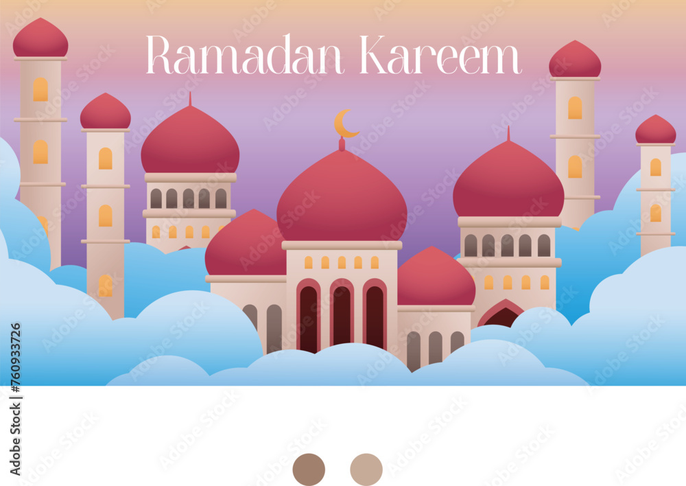 Fototapeta premium ramadan kareem background for greeting card
