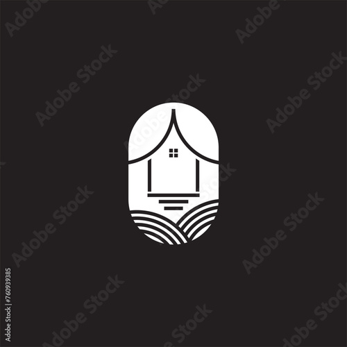 stilt house logo design