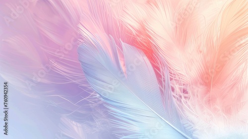 Pastel Color Soft Feather Abstract Background  Dreamy Palette of Serene Hues for Sophisticated Designs 
